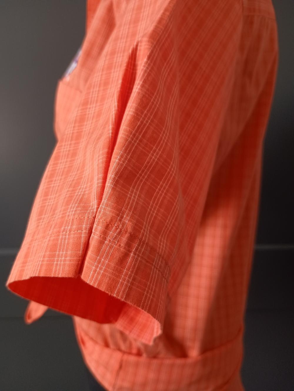 Upcycled Women's Clemson Ruffle Collar Shirt #101 - Picture 4 of 10